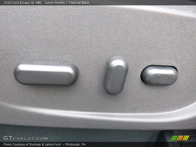 Sunset Metallic / Charcoal Black 2016 Ford Escape SE 4WD