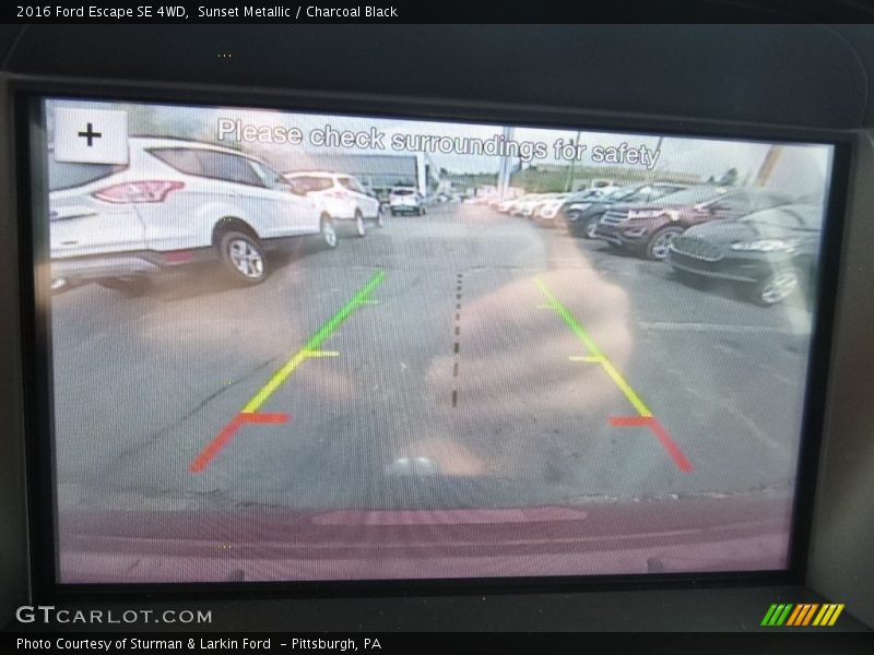 Sunset Metallic / Charcoal Black 2016 Ford Escape SE 4WD