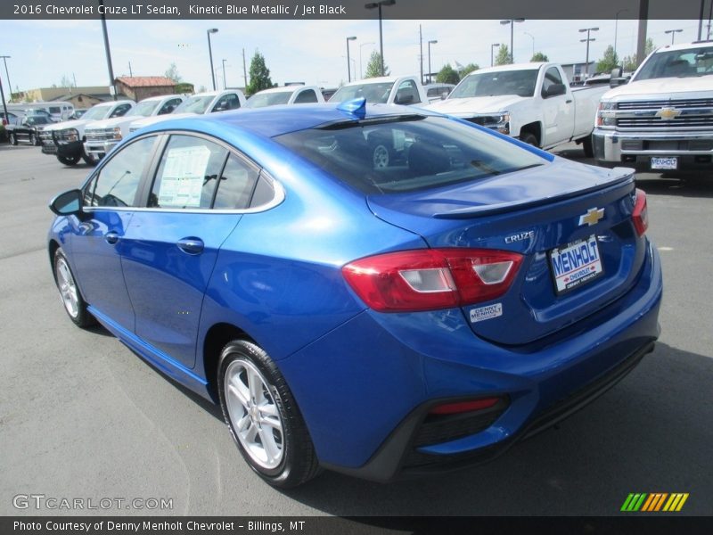 Kinetic Blue Metallic / Jet Black 2016 Chevrolet Cruze LT Sedan