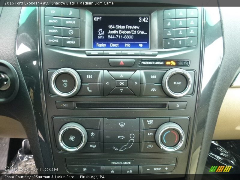 Shadow Black / Medium Light Camel 2016 Ford Explorer 4WD