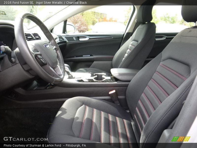 Ingot Silver Metallic / Charcoal Black 2016 Ford Fusion SE