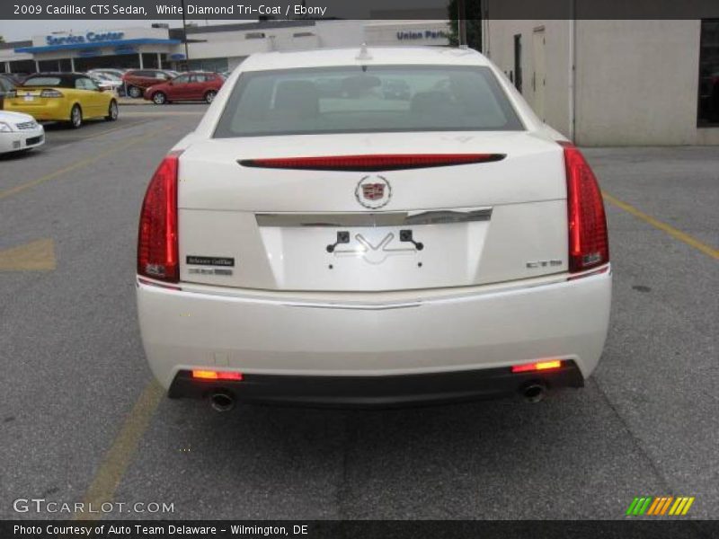 White Diamond Tri-Coat / Ebony 2009 Cadillac CTS Sedan