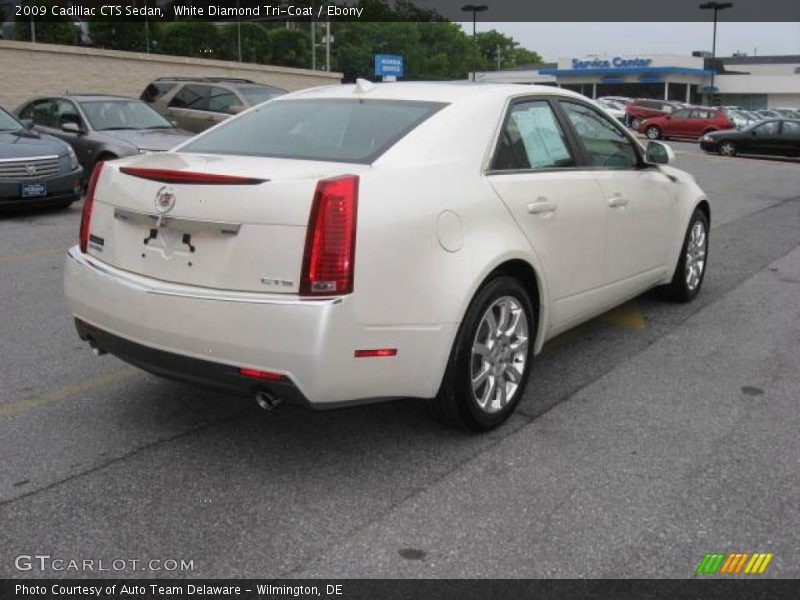 White Diamond Tri-Coat / Ebony 2009 Cadillac CTS Sedan
