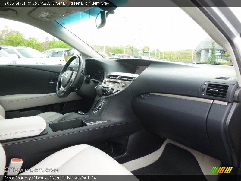 Silver Lining Metallic / Light Gray 2015 Lexus RX 350 AWD