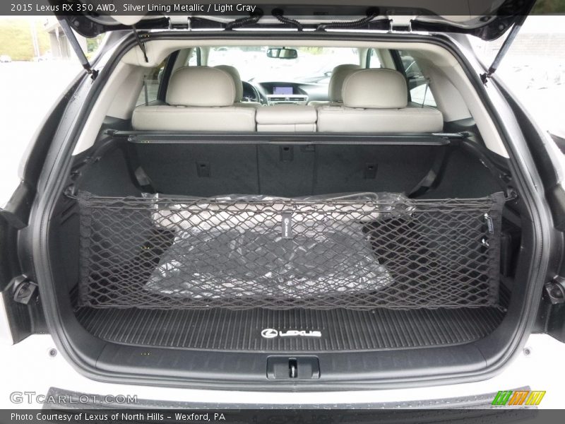 Silver Lining Metallic / Light Gray 2015 Lexus RX 350 AWD