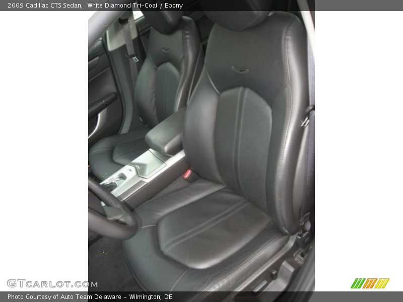 White Diamond Tri-Coat / Ebony 2009 Cadillac CTS Sedan