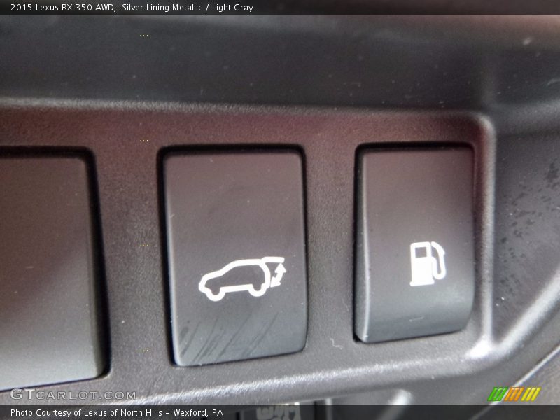 Silver Lining Metallic / Light Gray 2015 Lexus RX 350 AWD