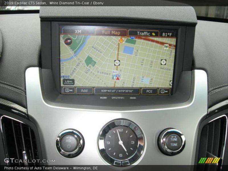 White Diamond Tri-Coat / Ebony 2009 Cadillac CTS Sedan