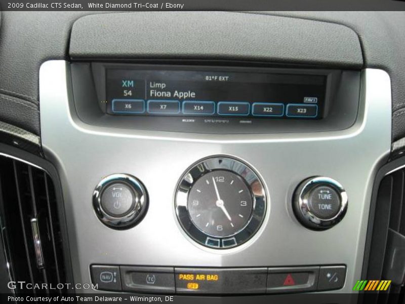 White Diamond Tri-Coat / Ebony 2009 Cadillac CTS Sedan