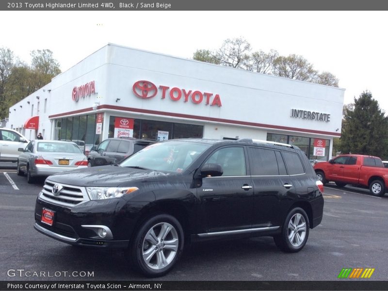 Black / Sand Beige 2013 Toyota Highlander Limited 4WD