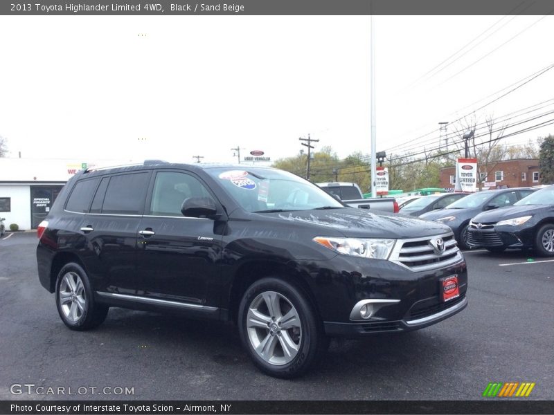 Black / Sand Beige 2013 Toyota Highlander Limited 4WD