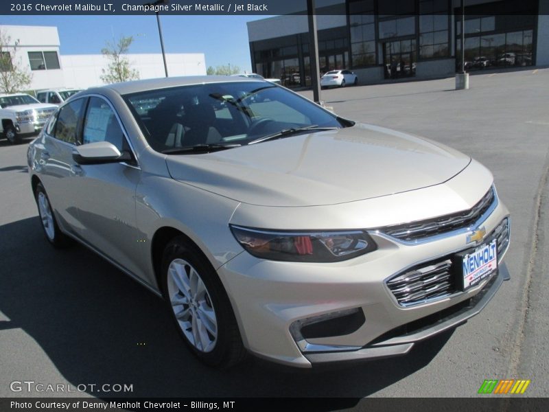 Champagne Silver Metallic / Jet Black 2016 Chevrolet Malibu LT