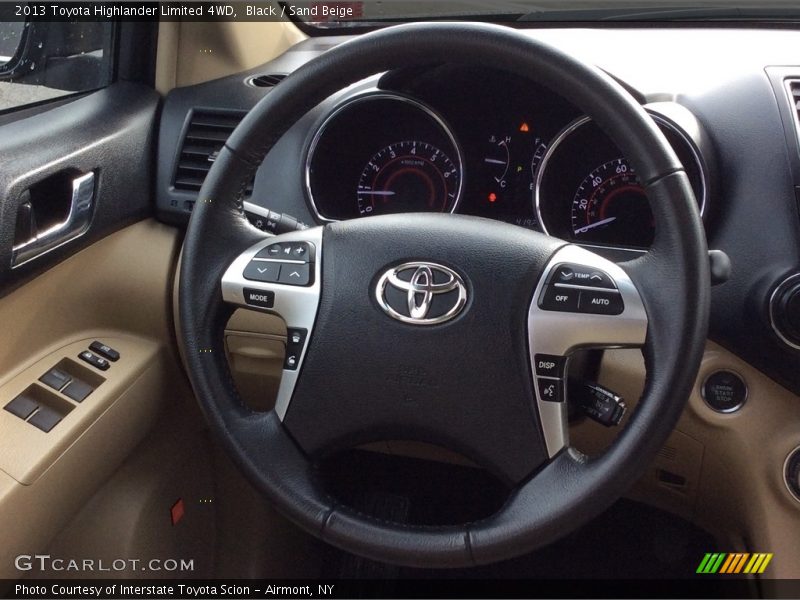 Black / Sand Beige 2013 Toyota Highlander Limited 4WD