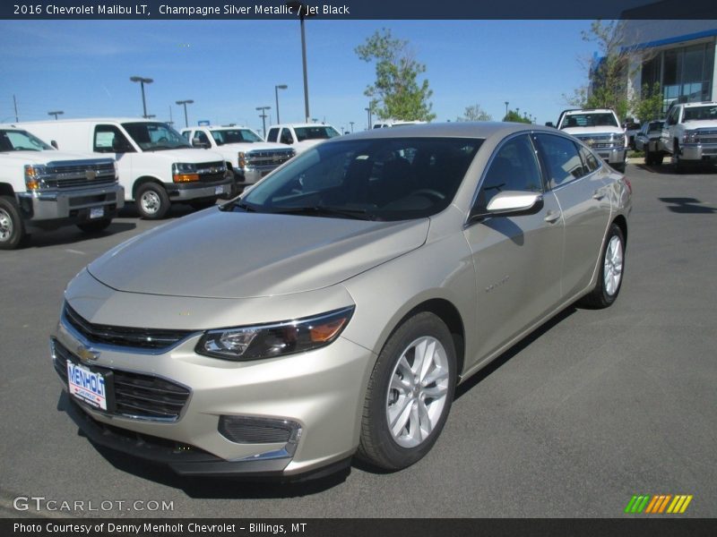 Champagne Silver Metallic / Jet Black 2016 Chevrolet Malibu LT