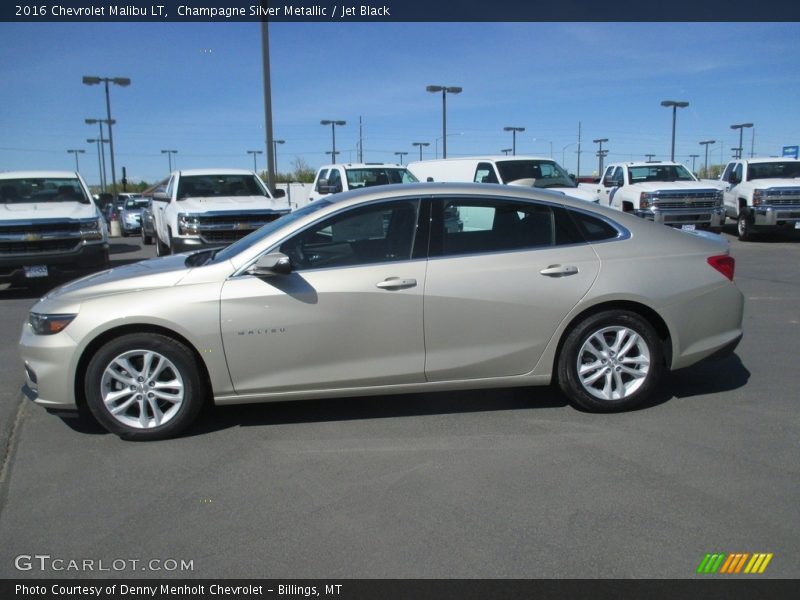 Champagne Silver Metallic / Jet Black 2016 Chevrolet Malibu LT