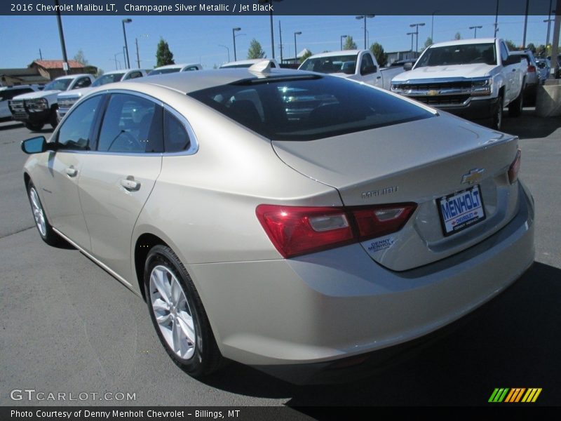 Champagne Silver Metallic / Jet Black 2016 Chevrolet Malibu LT