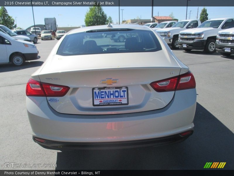Champagne Silver Metallic / Jet Black 2016 Chevrolet Malibu LT