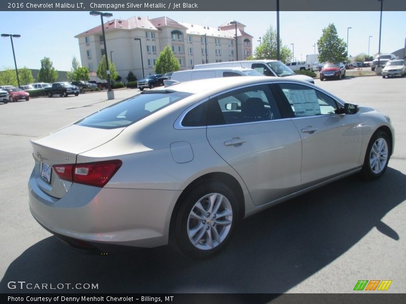 Champagne Silver Metallic / Jet Black 2016 Chevrolet Malibu LT