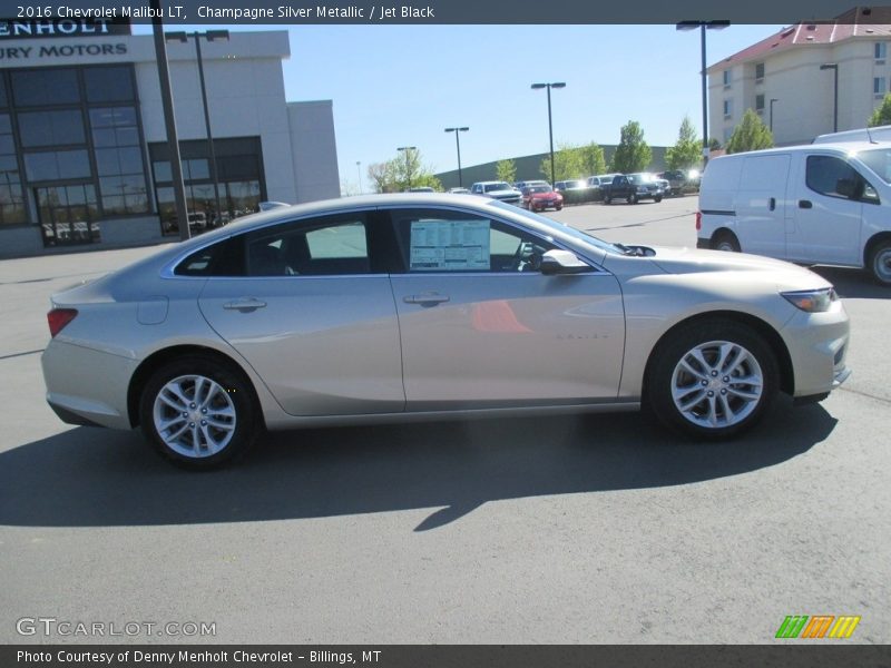 Champagne Silver Metallic / Jet Black 2016 Chevrolet Malibu LT