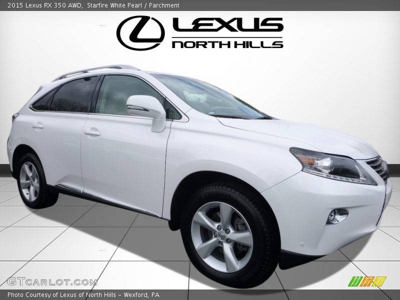 Starfire White Pearl / Parchment 2015 Lexus RX 350 AWD