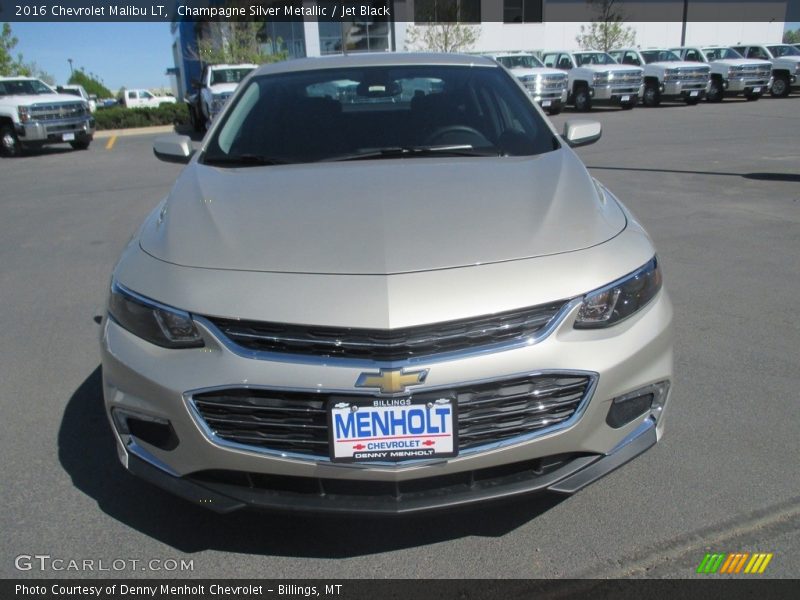 Champagne Silver Metallic / Jet Black 2016 Chevrolet Malibu LT