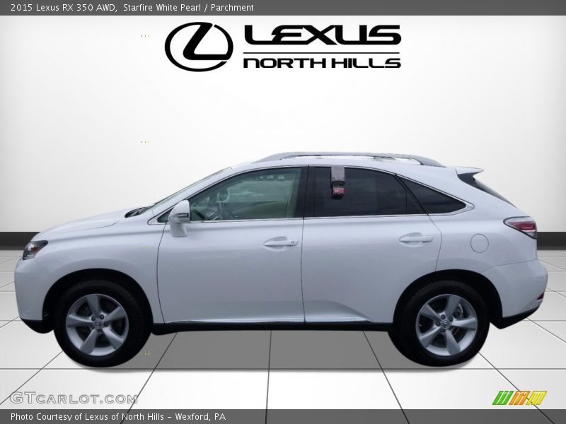 Starfire White Pearl / Parchment 2015 Lexus RX 350 AWD