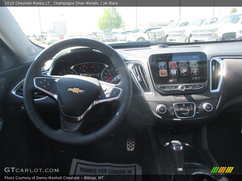 Champagne Silver Metallic / Jet Black 2016 Chevrolet Malibu LT