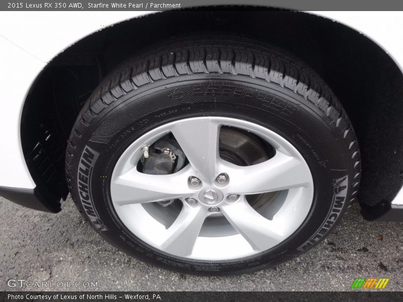 Starfire White Pearl / Parchment 2015 Lexus RX 350 AWD