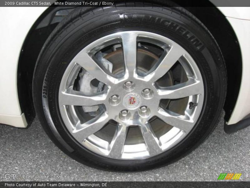 White Diamond Tri-Coat / Ebony 2009 Cadillac CTS Sedan