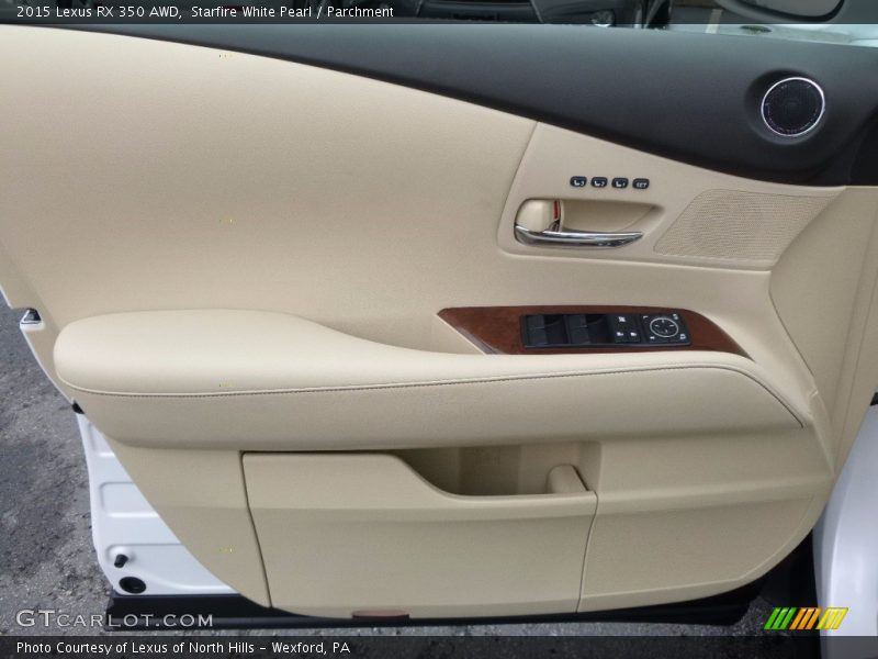 Starfire White Pearl / Parchment 2015 Lexus RX 350 AWD