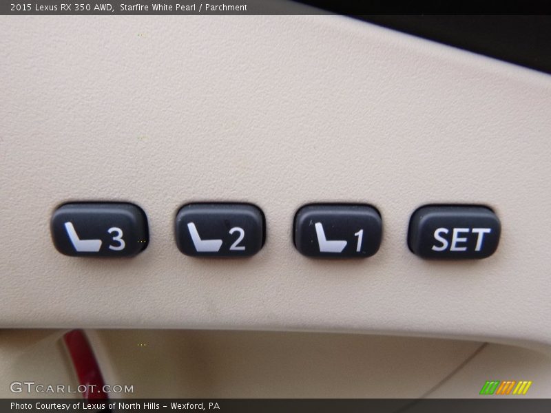 Starfire White Pearl / Parchment 2015 Lexus RX 350 AWD