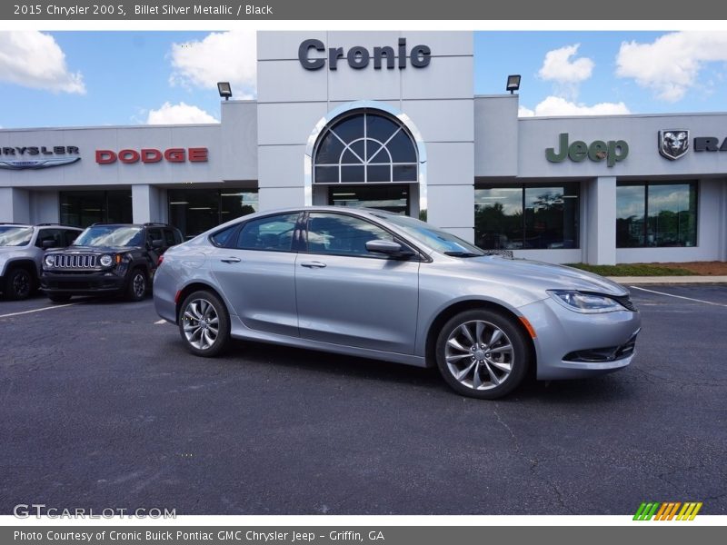 Billet Silver Metallic / Black 2015 Chrysler 200 S