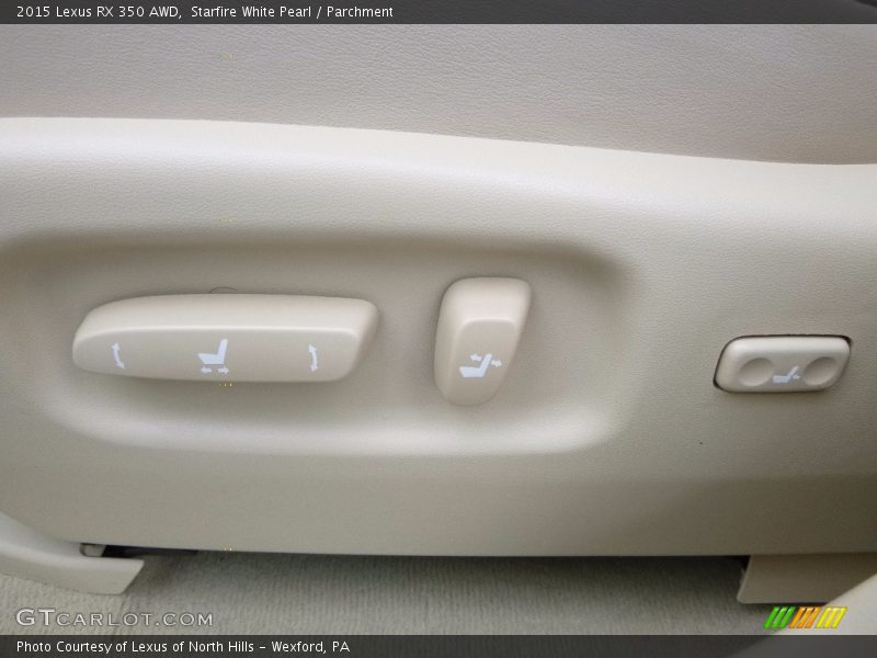 Starfire White Pearl / Parchment 2015 Lexus RX 350 AWD