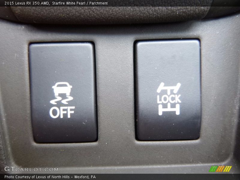 Starfire White Pearl / Parchment 2015 Lexus RX 350 AWD