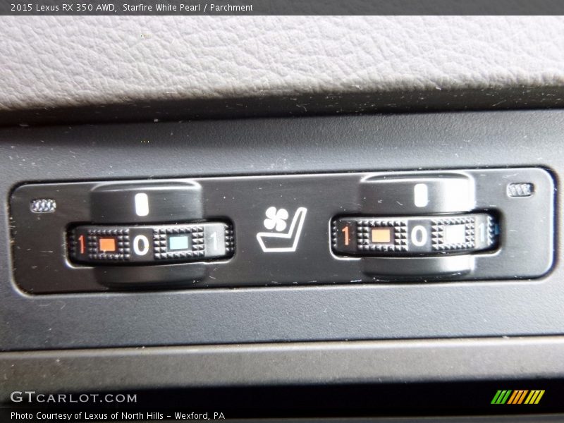 Starfire White Pearl / Parchment 2015 Lexus RX 350 AWD