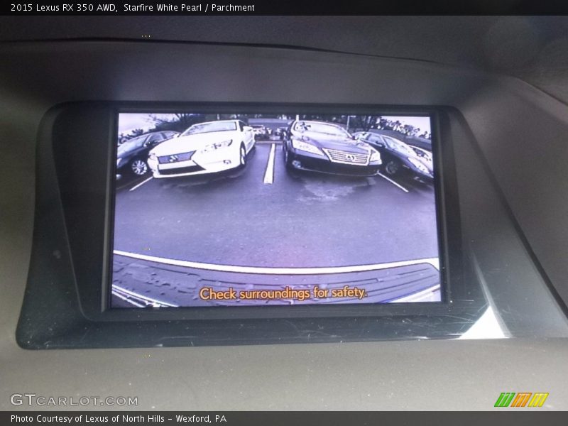 Starfire White Pearl / Parchment 2015 Lexus RX 350 AWD