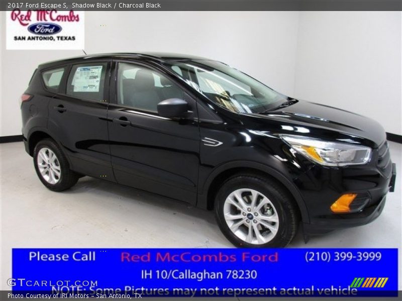 Shadow Black / Charcoal Black 2017 Ford Escape S