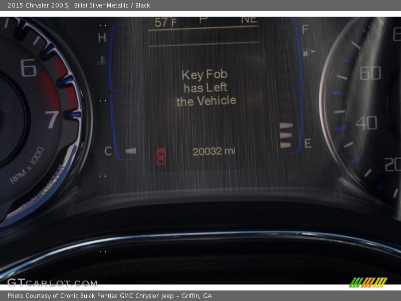 Billet Silver Metallic / Black 2015 Chrysler 200 S