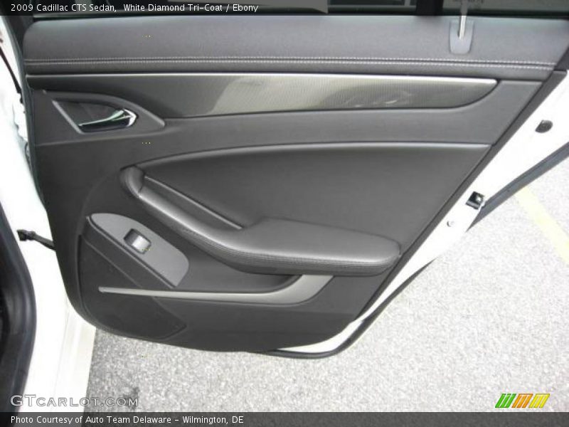 White Diamond Tri-Coat / Ebony 2009 Cadillac CTS Sedan