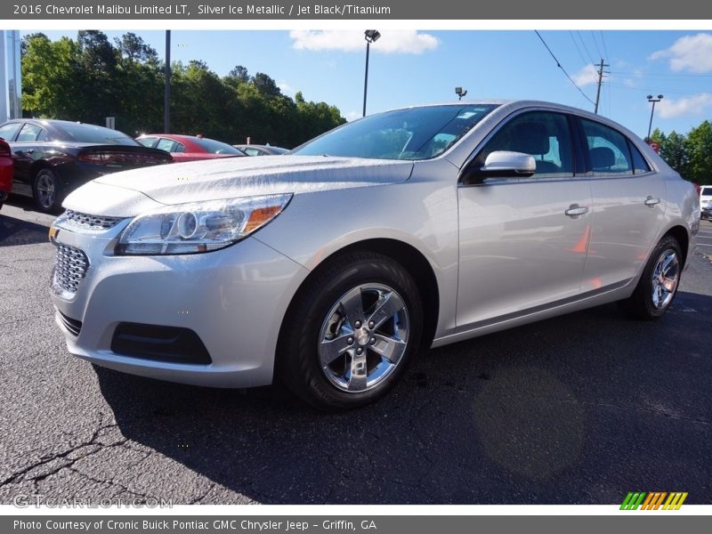 Silver Ice Metallic / Jet Black/Titanium 2016 Chevrolet Malibu Limited LT
