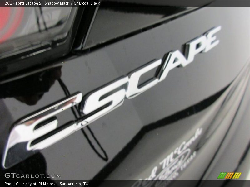 Shadow Black / Charcoal Black 2017 Ford Escape S