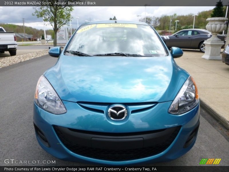 Aquatic Blue Mica / Black 2012 Mazda MAZDA2 Sport