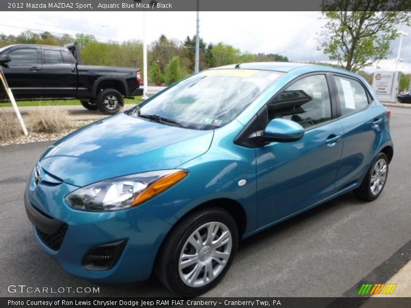 Aquatic Blue Mica / Black 2012 Mazda MAZDA2 Sport