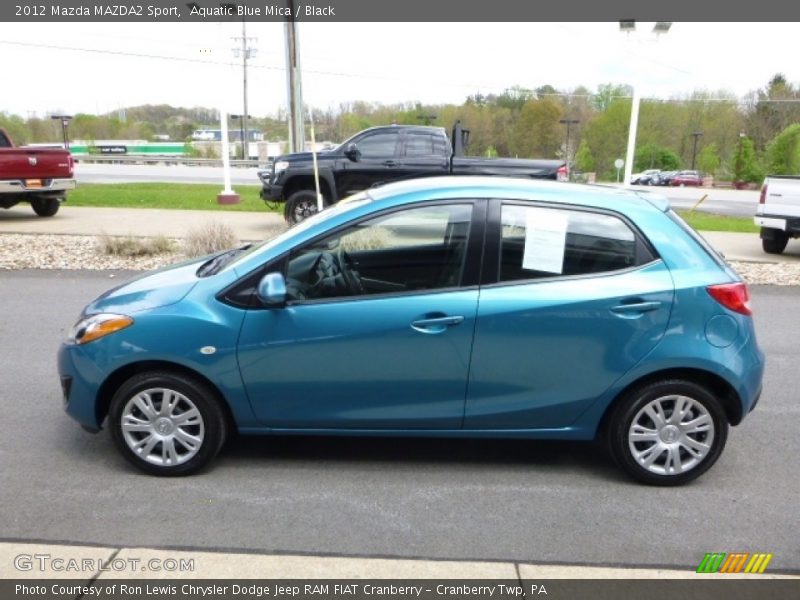 Aquatic Blue Mica / Black 2012 Mazda MAZDA2 Sport