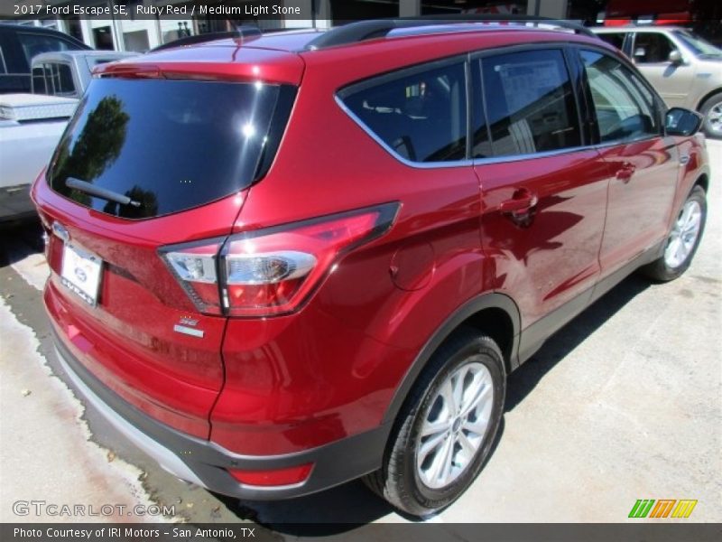 Ruby Red / Medium Light Stone 2017 Ford Escape SE