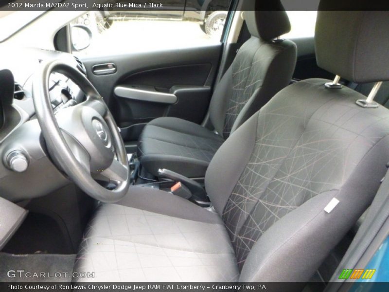 Aquatic Blue Mica / Black 2012 Mazda MAZDA2 Sport