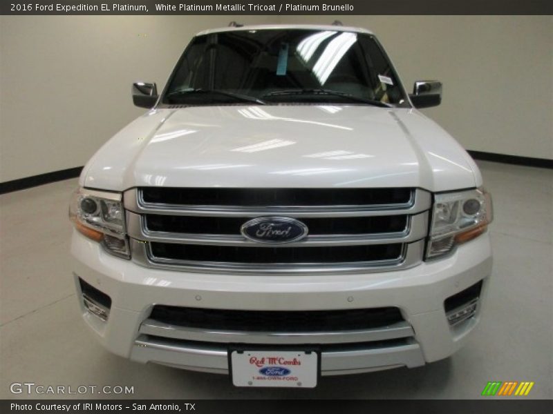 White Platinum Metallic Tricoat / Platinum Brunello 2016 Ford Expedition EL Platinum