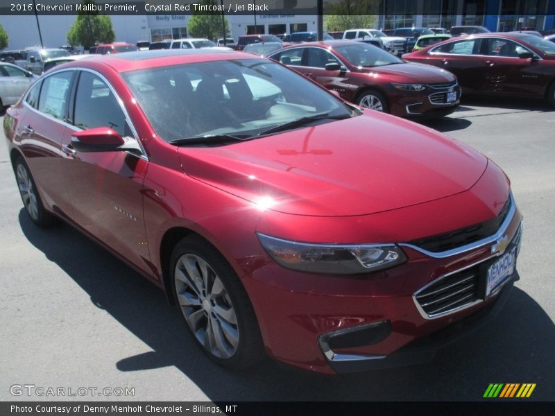 Crystal Red Tintcoat / Jet Black 2016 Chevrolet Malibu Premier