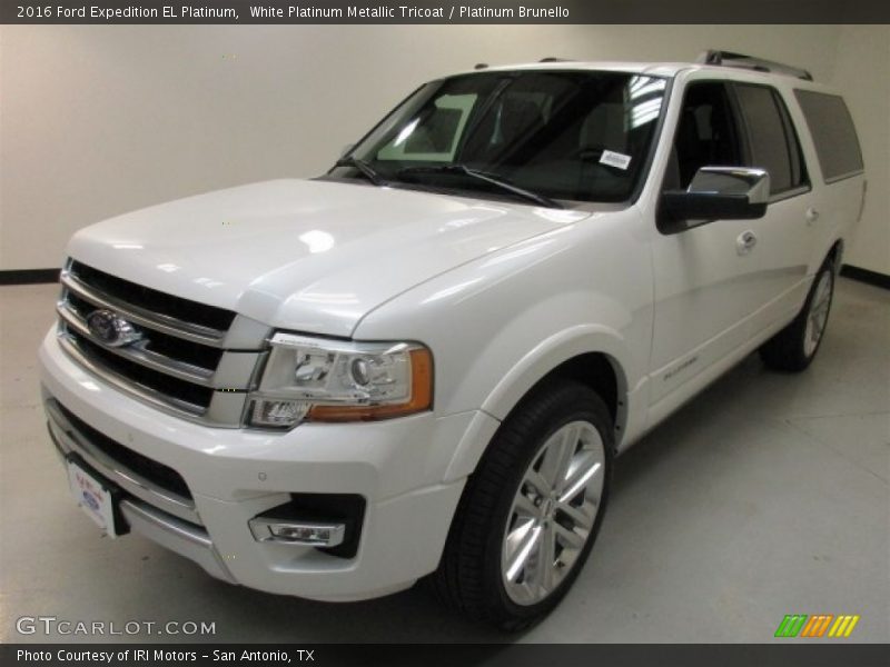 White Platinum Metallic Tricoat / Platinum Brunello 2016 Ford Expedition EL Platinum