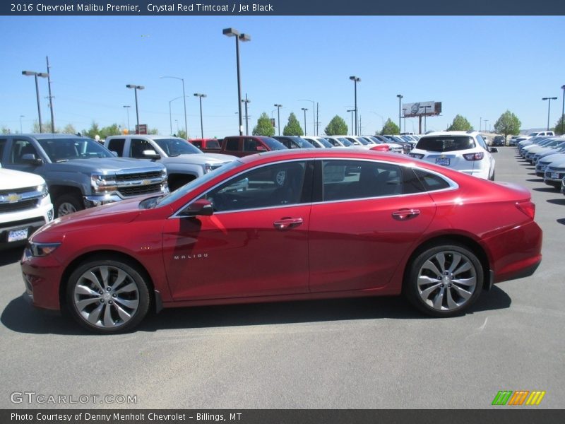 Crystal Red Tintcoat / Jet Black 2016 Chevrolet Malibu Premier